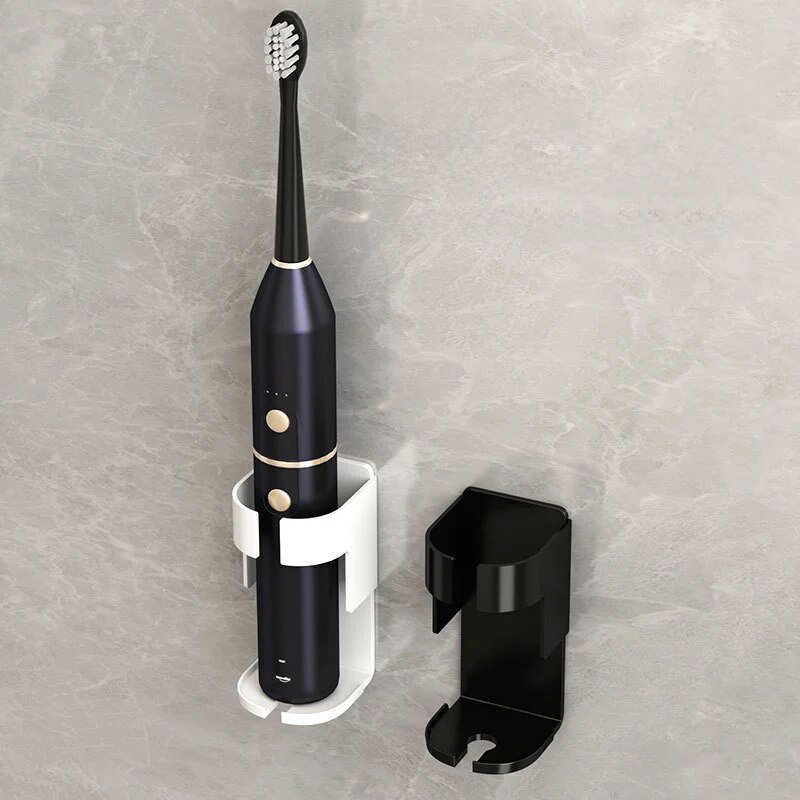Wall-mounted Electric Toothbrush Holder No-drilling Required Tooth Cup Oral Cup Rack Bathroom Storag