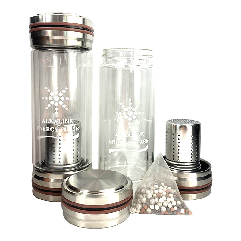 400ml Alkaline Water BottleIncrease the PH to the 7.2 to 9.5 Energy Bottle Flask Customization