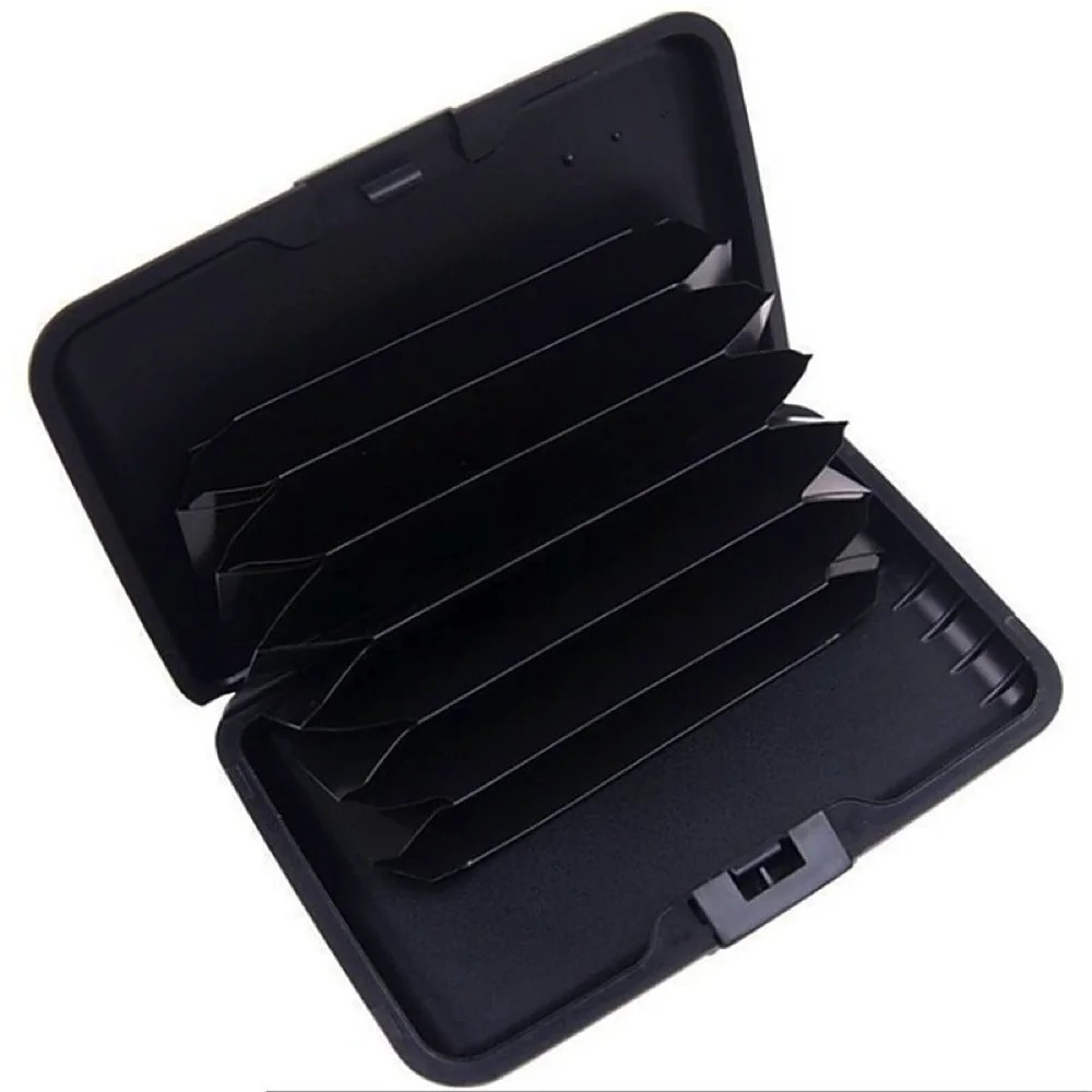 Credit Card Holder Wallet Metal Name Card Holder Waterproof Credit Card Protector for Women Men