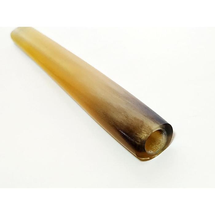 xm21- Pipa Cangklong Tanduk Kerbau Asli Model Pipa Lurus - Vee Pipa Rokok