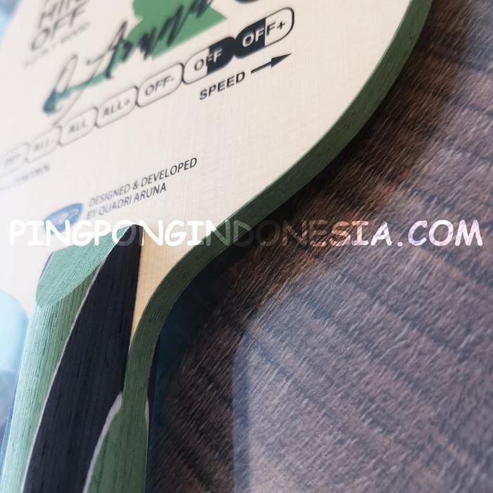 STOK TERBATAS  GEWO ARUNA HINOKI CARBON OFF - KAYU PINGPONG BLADE TENIS MEJA BET BAT TERJANGKAU