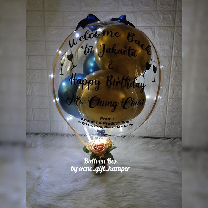 balon box buket balon kado balon balloon bouquet led light