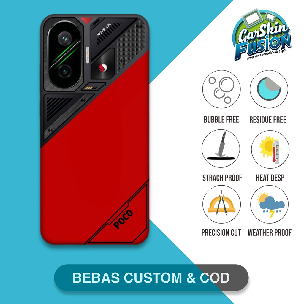 Garskin Skin Poco F7 Ori Anti-Scratch Protector Case | by Fusion Kode - Rl9