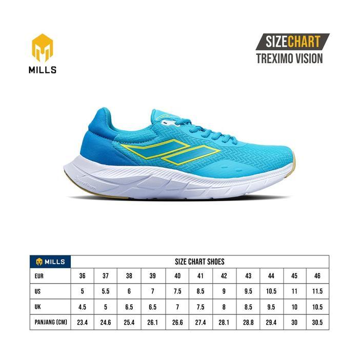 Sepatu Lari Mills Treximo Vision - Sepatu Running - Sepatu Mills Terbaru - Sepatu Lari Terbaru -