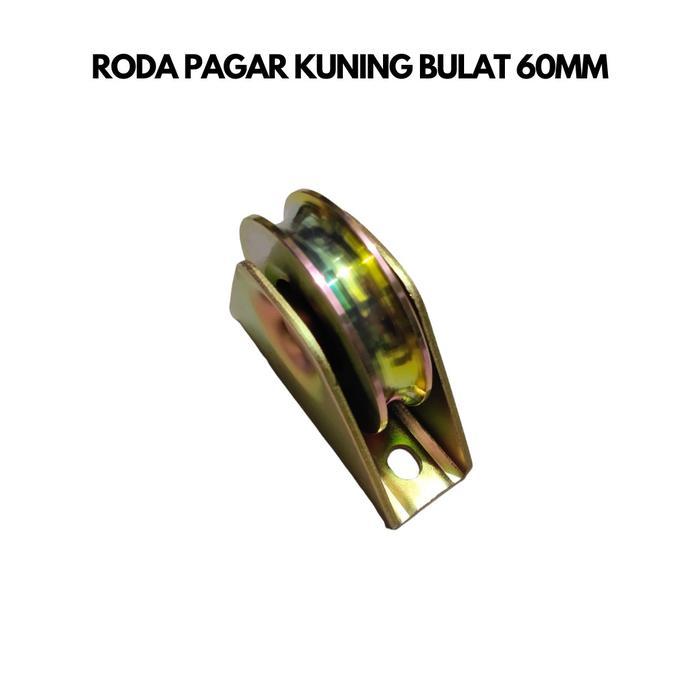 DDS480 - Per 1 Biji Roda Pintu Gerbang Pagar 6 cm BULAT / Roda Pagar Single Bearing 2.5" Inci Import