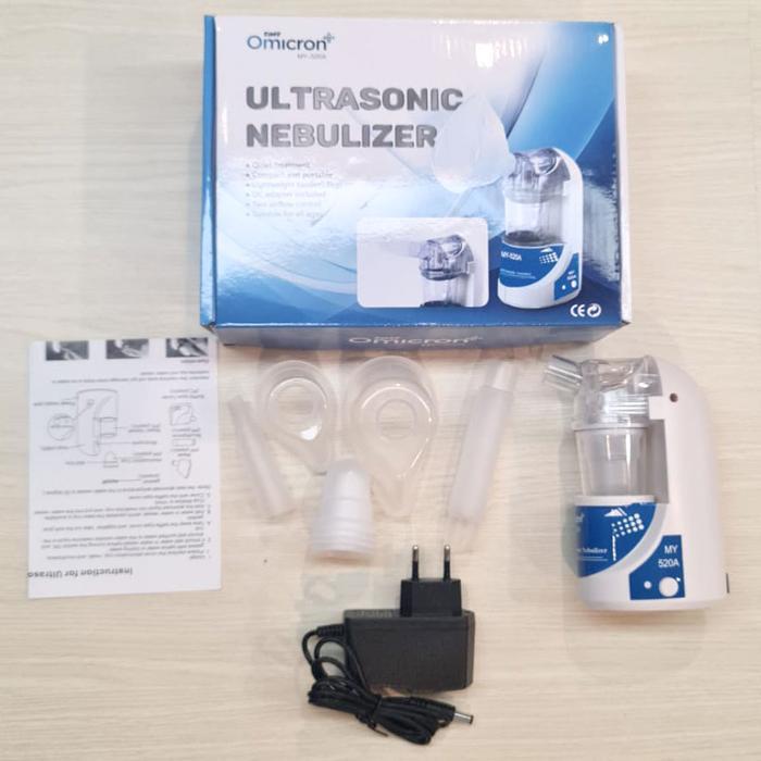 TaffOmicron Alat Terapi Pernafasan Ultrasonic Inhale Nebulizer