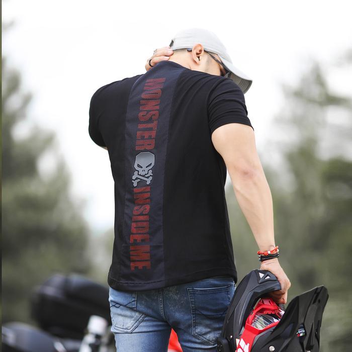 ORIGINAL kaosbos.id kaos pria hitam item cowok kece keren t shirt black tshirt bozrvk READY STOCK