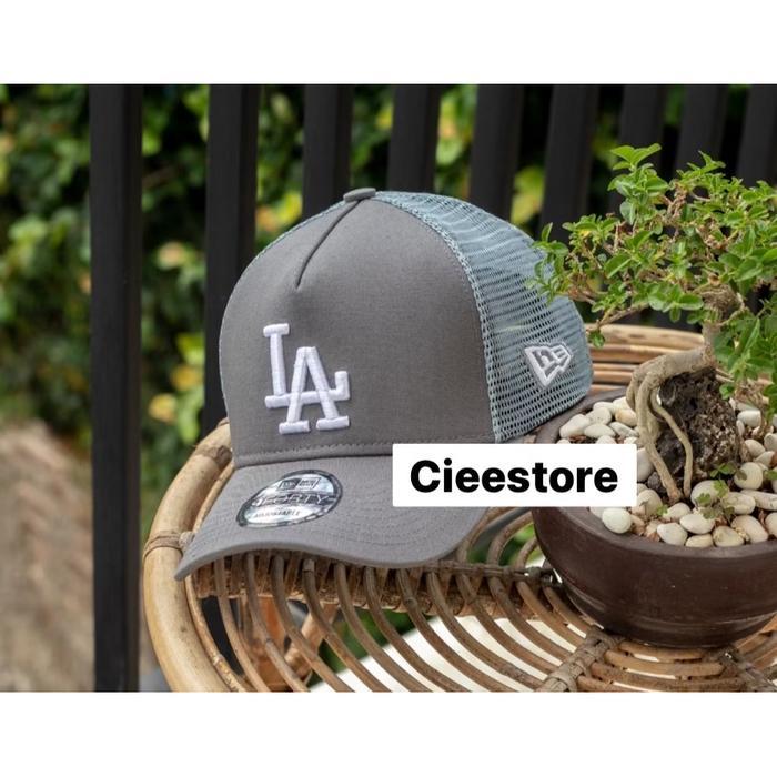 Topi Baseball MLb LA Trucker Original Grey Caps
