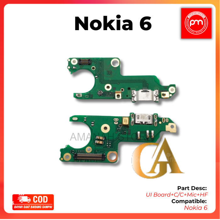 UI Board Connector Charger Nokia 6 ready