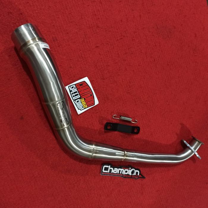 TERLARIS Pipa er Kit Leher Knalpot Inlet 54mm Drake R9 New Aerox 155 READY STOCK