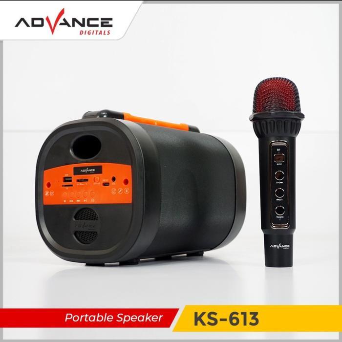 Advance Spraker Portable Karaoke Mini Ks-613 Bonus Mic