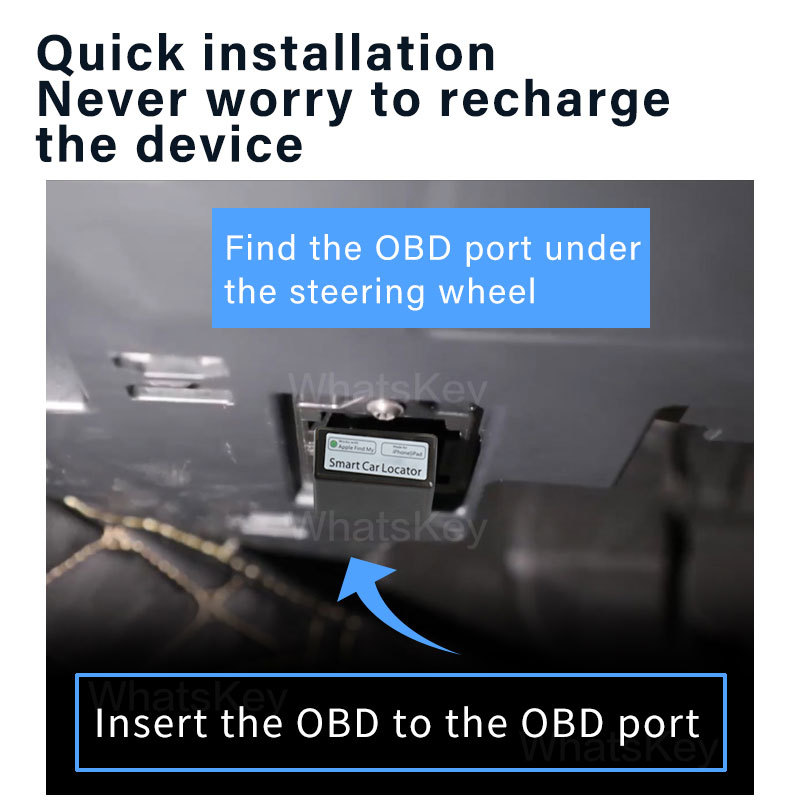 Mini OBD Tracker for Car OBD2 GPS Locator With Find My APP for Apple ITag OBD GPS Monitor Tracker
