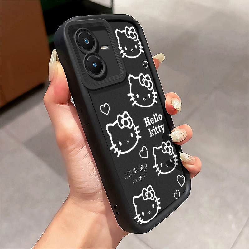 Casing Hp untuk VIVO Y22 Y22s Y22T Case Angka Tren Fashion 5 Kasing gaya Limited Cesing tipis Kesing