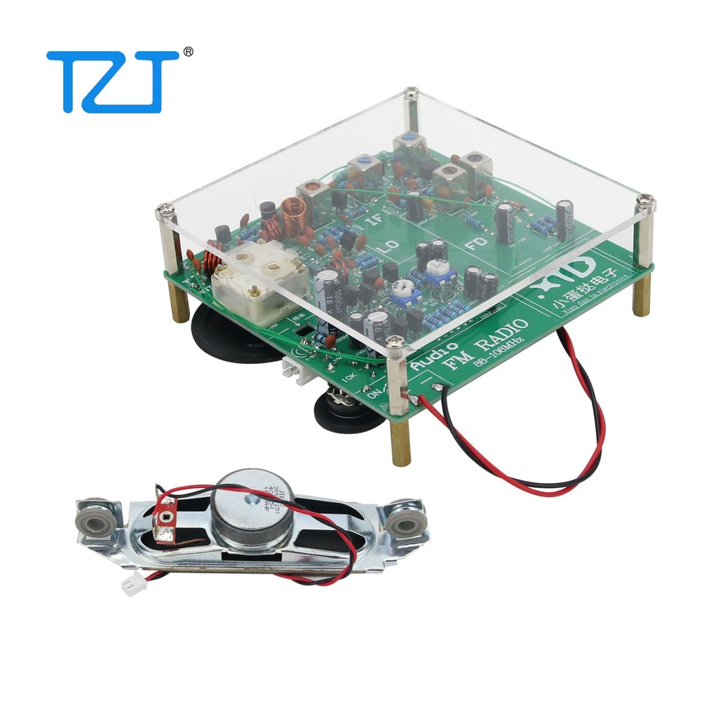 TZT Upgraded Ham Radio 88-108MHz FM Radio Kit FM Radio DIY Radio Receiver Kit Fully Discrete