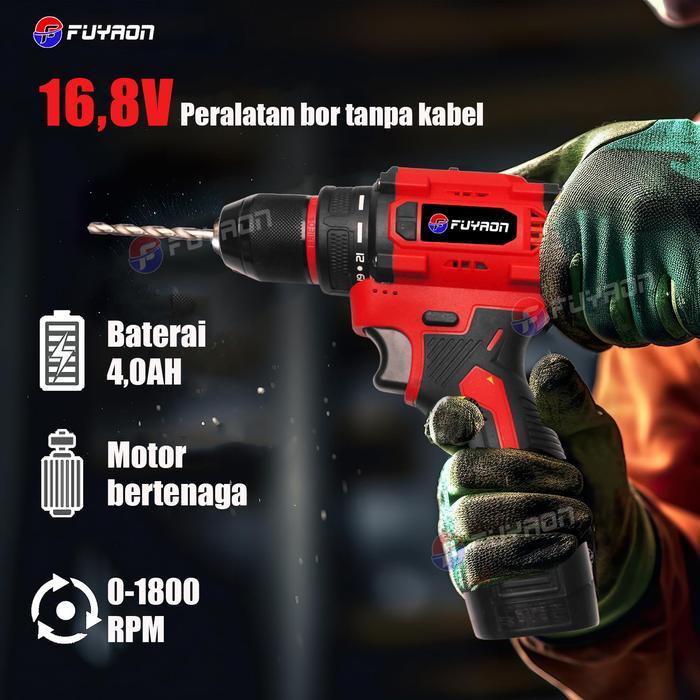 META FUYAONCOD Bor Listrik Motor Tanpa Sikat Dua Dalam Satu 188vf, Motor Tanpa Sikat 16.8V, Bor