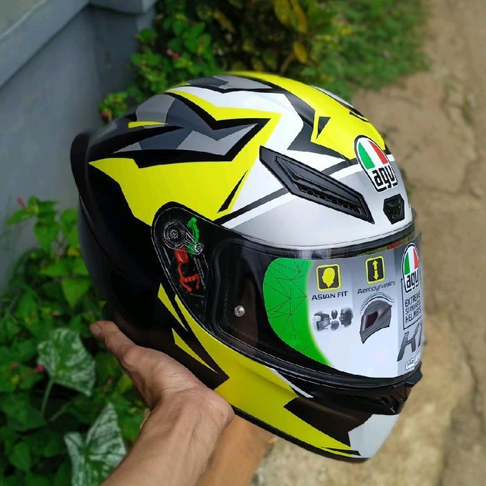 helm agv k1 joanmir agv k1 joanmir second original sudah SNI agv k1 helm fullface agv