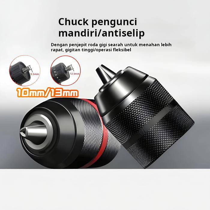 NEW 10mm/13mm Kepala Bor Drill Chuck Chuck Bor Cordless Chuck Bor Gerinda Chuck Bor Listrik Chuck