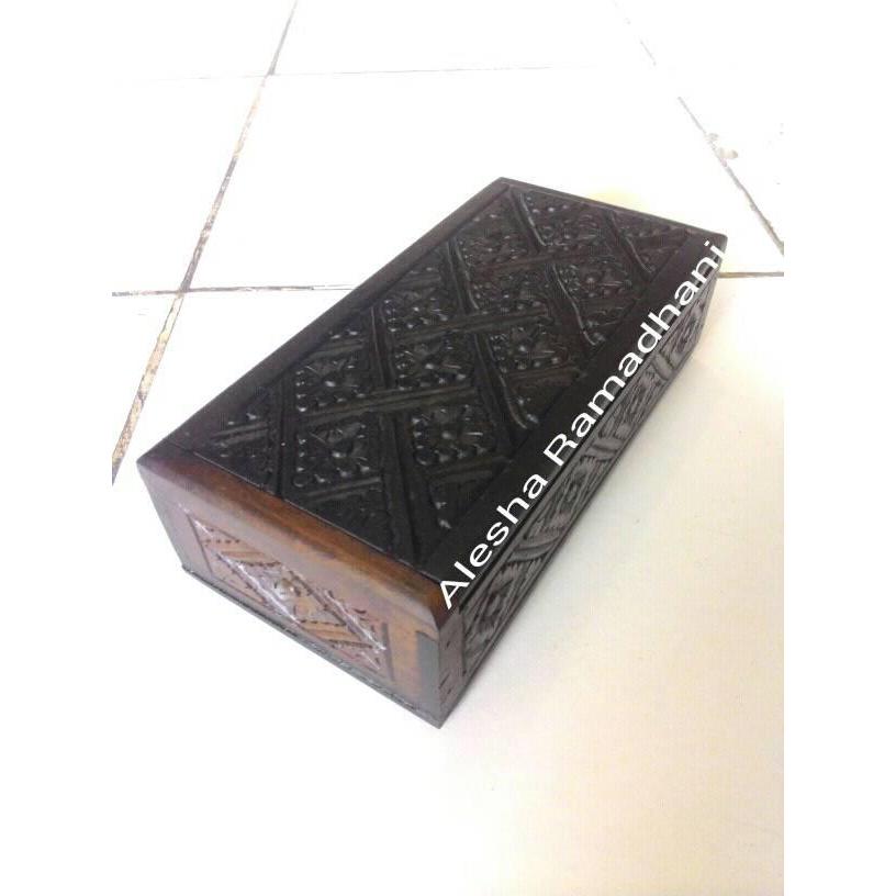 KOTAK PERHIASAN KAYU UKIRAN BALI