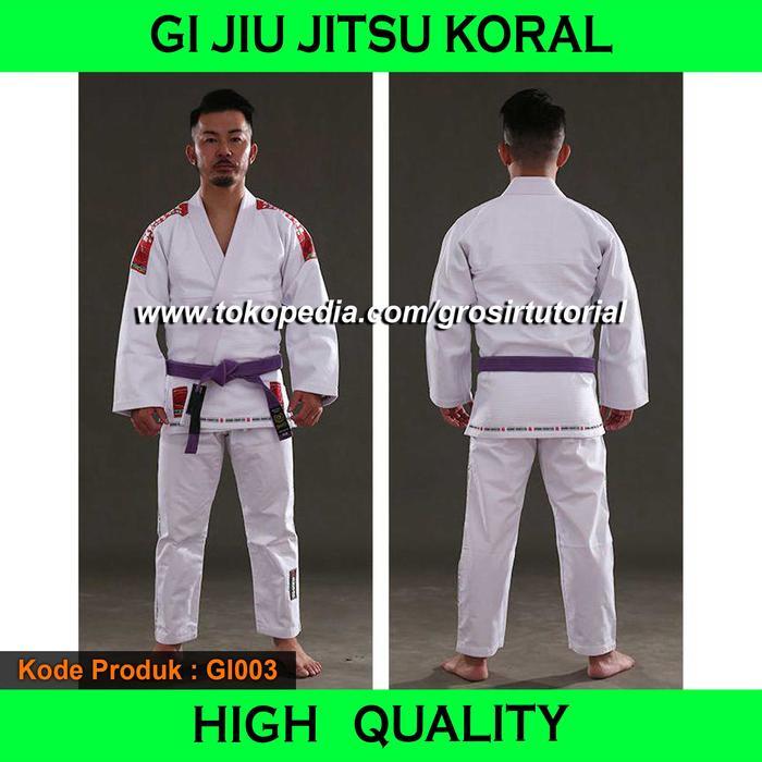 Jiujitsu Brazilian BJJ Baju Jiujitsu / Gi Brazilian Jiujitsu / Gi BJJ GI001 - Hitam, A3 Gi Jiujitsu 