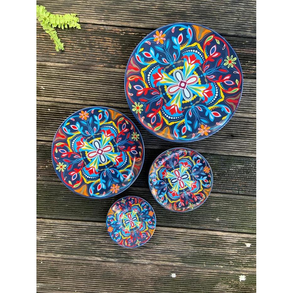 Terbaru Set Walldecor Piring Keramik Maroko/Pajangan Dinding/Free Kawat Gantung