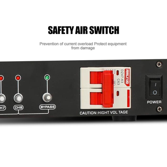 NEW BAXS Manajer listrik SR-328S 40 Amp power controller 8-channel audio time system power is
