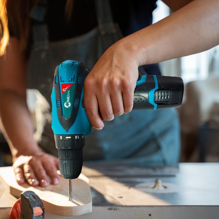 NEW MailTank SH191 Mesin Bor Baterai Cordless Drill 12V MailTank , BOR CAS 2 BATERAI