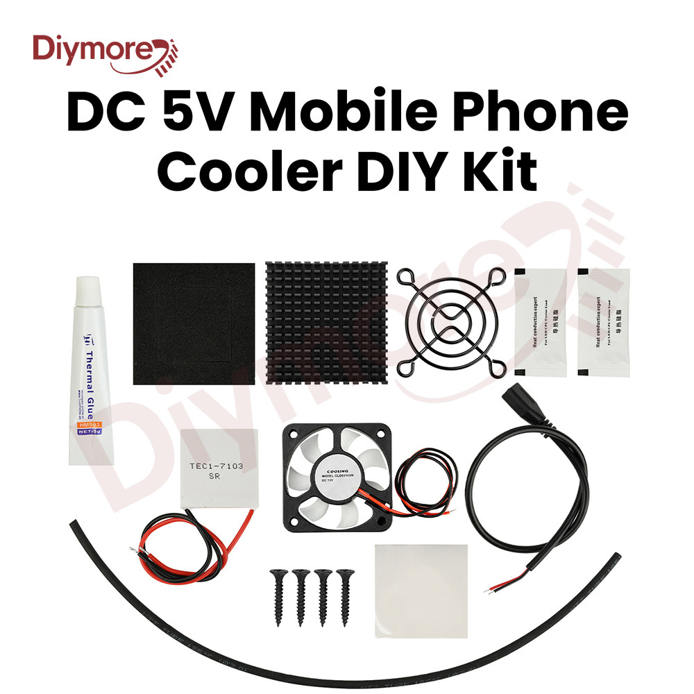 DC 5V Phone Cooler DIY Kit Semiconductor Cooling Chip TEC1-7103 Heat-Conducting Fan Silent Tablet