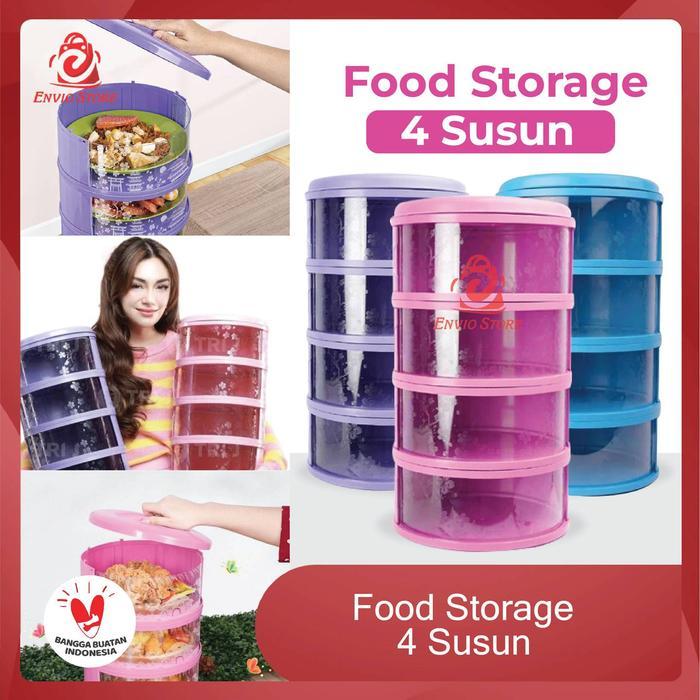 ENVIO - Food Storage 4 Susun - Tudung Saji Makanan