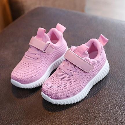 Dezert Anak perempuan Sepatu Kanvas Bernapas Mesh Sepatu Kasual Warna Permen Sepatu Bayi Balita Bayi