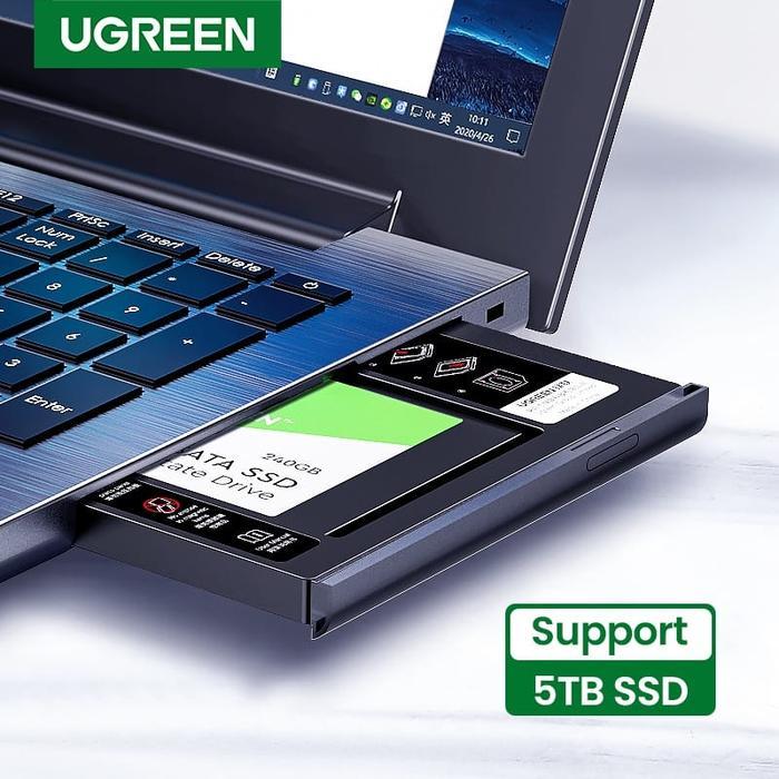 Ugreen SATA HDD SSD Caddy for 9.5mm Notebook Tray 70657