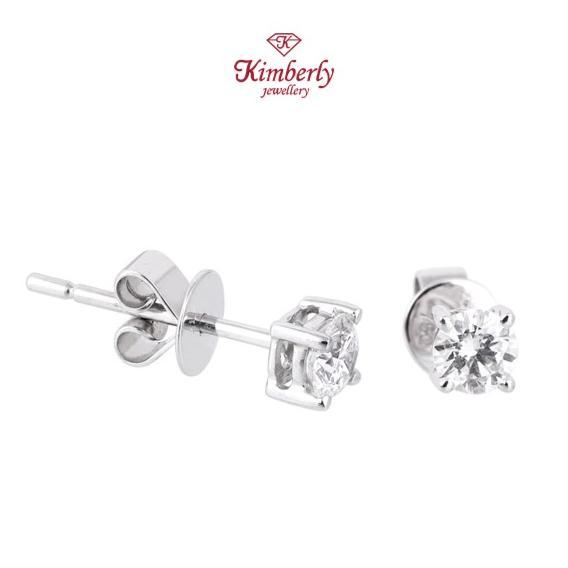 Anting Berlian Solitaire GIA Sertifikat KER626170 - Kimberly Jewellery