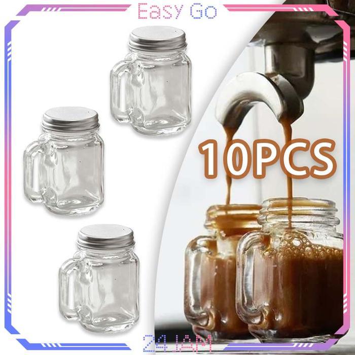 Isi 10Pcs Cangkir Espresso Mini 40Ml Espresso Shot Mini Mug Portable Espresso Jar Mini Mini Shot