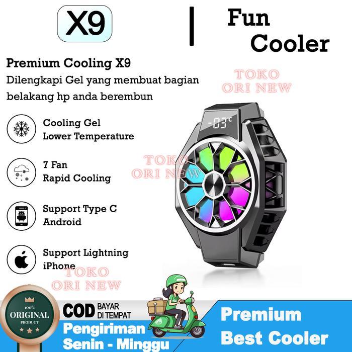 Funcooler X9 Gaming Cooler Hp Cooling Fan Pendingin Kipas Android Ipho