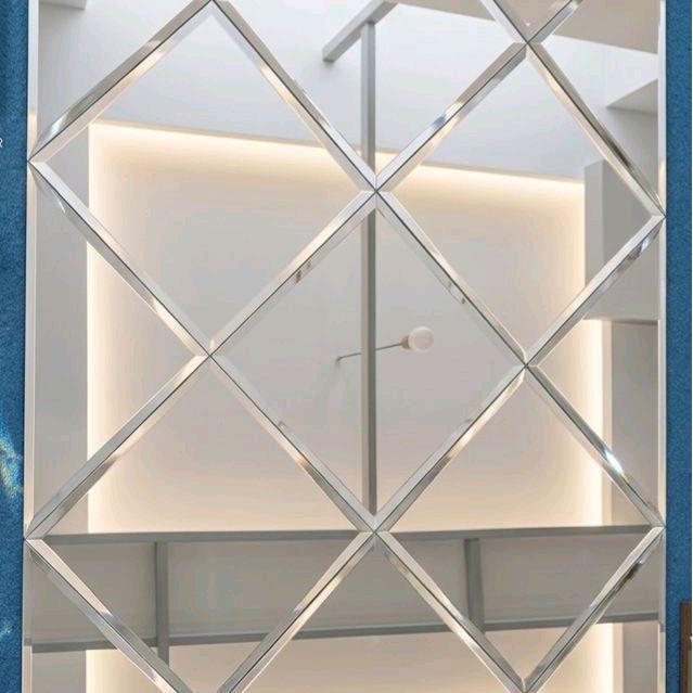 kaca cermin bevel moulding hiasan dinding aesthetic