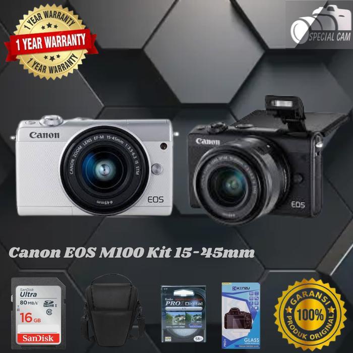 Camera Canon Eos M100 Kit 15-45Mm Canon M100 Kit 15-45Mm M100 Terbaru 