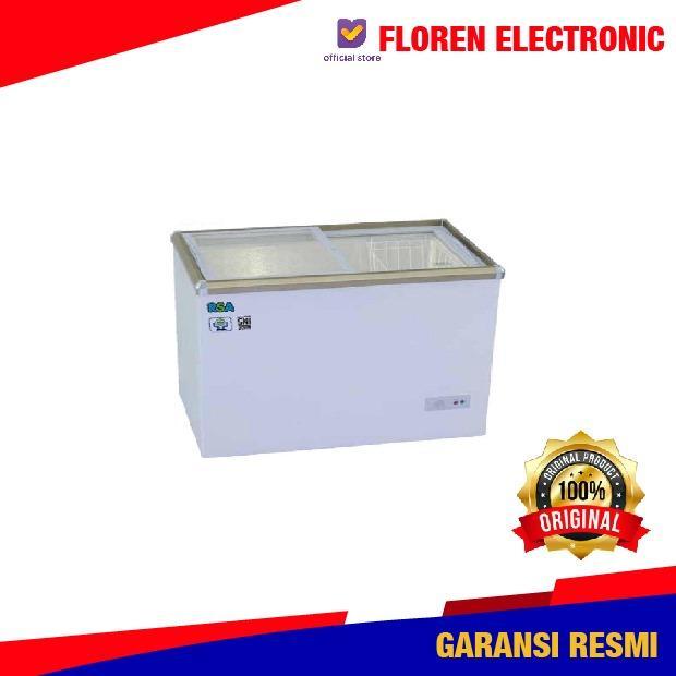 RSA Freezer XS 200 XS200 Flat Sliding Glass 171 Liter Kaca BARANG BARU DAN SEGEL MURAH GARANSI RESMI