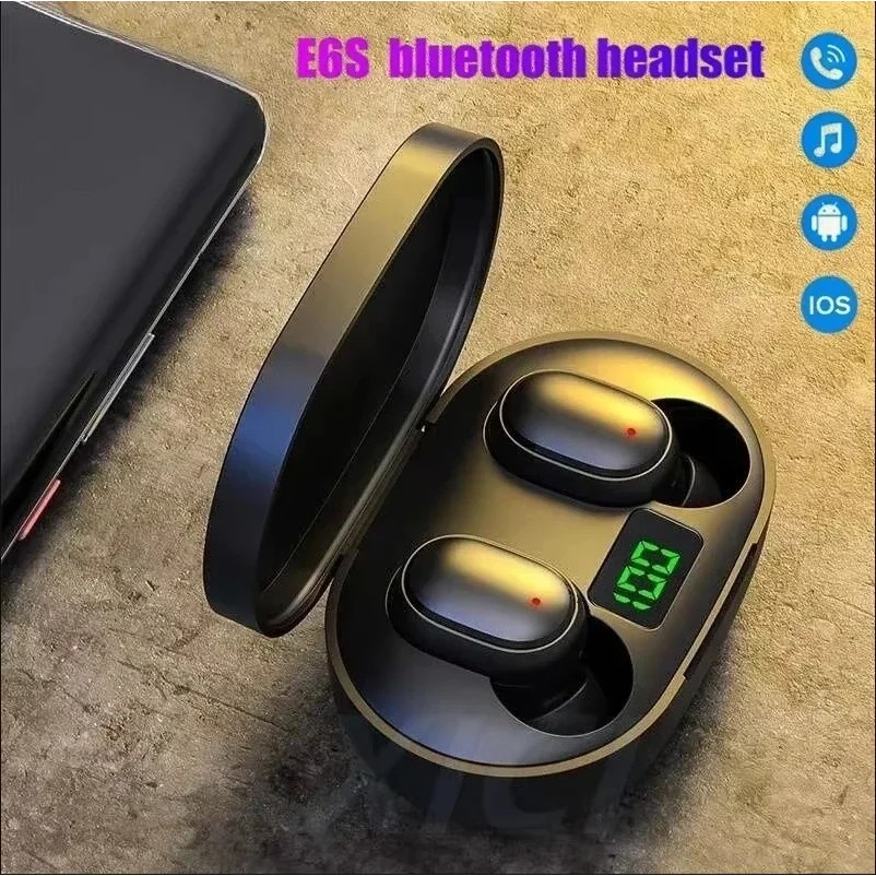 E6S Bluetooth Earphones Wireless Bluetooth Headset Cancelling Headsets With Microphone Headphones