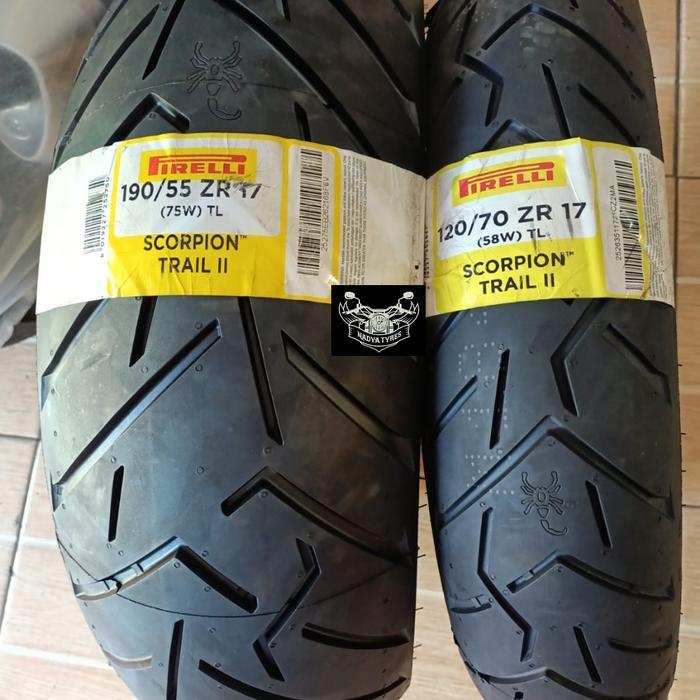 Ban pirelli scorpiontrail II 120/70-17 190/55-17