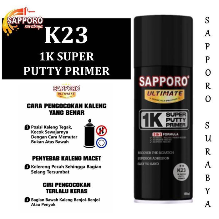 Sapporo Ultimate K23 1K Super Putty Primer / Cat Semprot Sapporo Spray