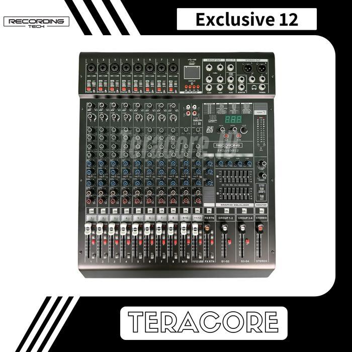 Recording Tech Exclusive 12 Mixer Audio 12 Channel 8 Input Analog Mixing Console Soundcard USB Audio