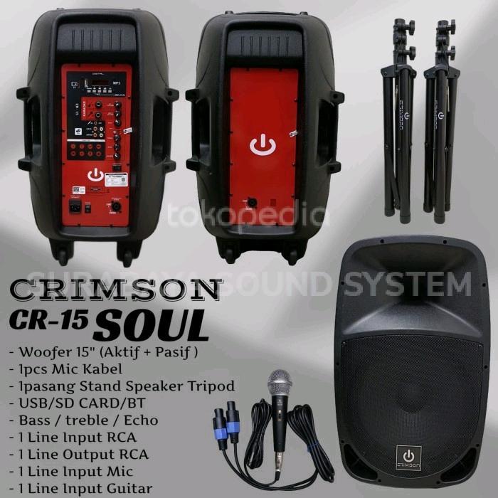 Speaker Aktif + Pasiv Crimson CR-15 SOUL