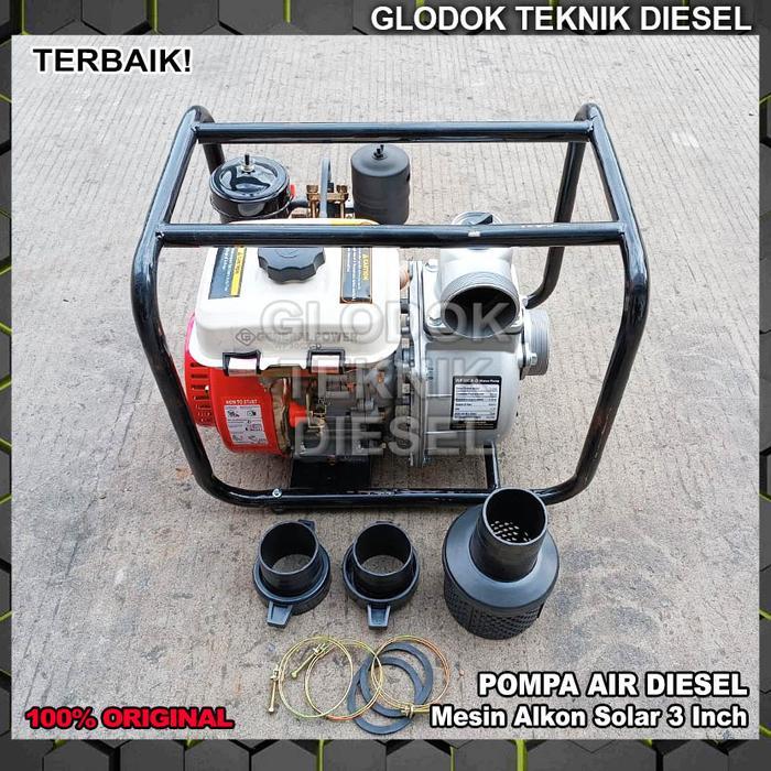 Pompa Diesel Solar Alkon 3 Inch Mesin Pompa Air Sawah Irigasi