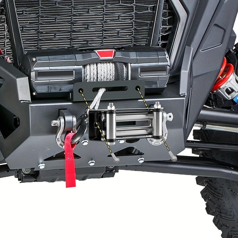 4 WAY STEEL WINCH ROLLER FAIRLEAD CABLE GUIDE HIGH STRENGTH 2000LB WINCH ROPE ROLLER FAIRLEAD ATV