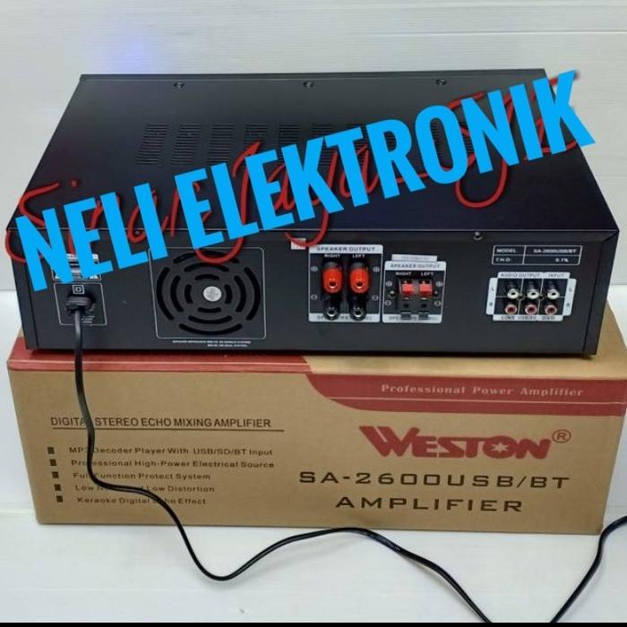 Amplifier Weston Sa-2600 Power Ampli Bluetooth #Gratisongkir