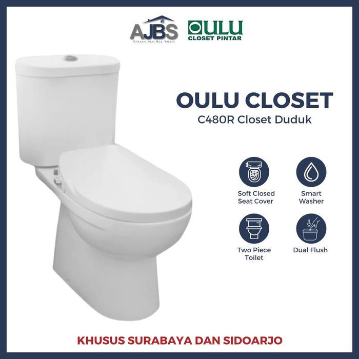 Oulu C480 R Closet duduk - Kloset duduk - Toilet duduk - AJBS Home Center Surabaya - Kloset Oulu, Su