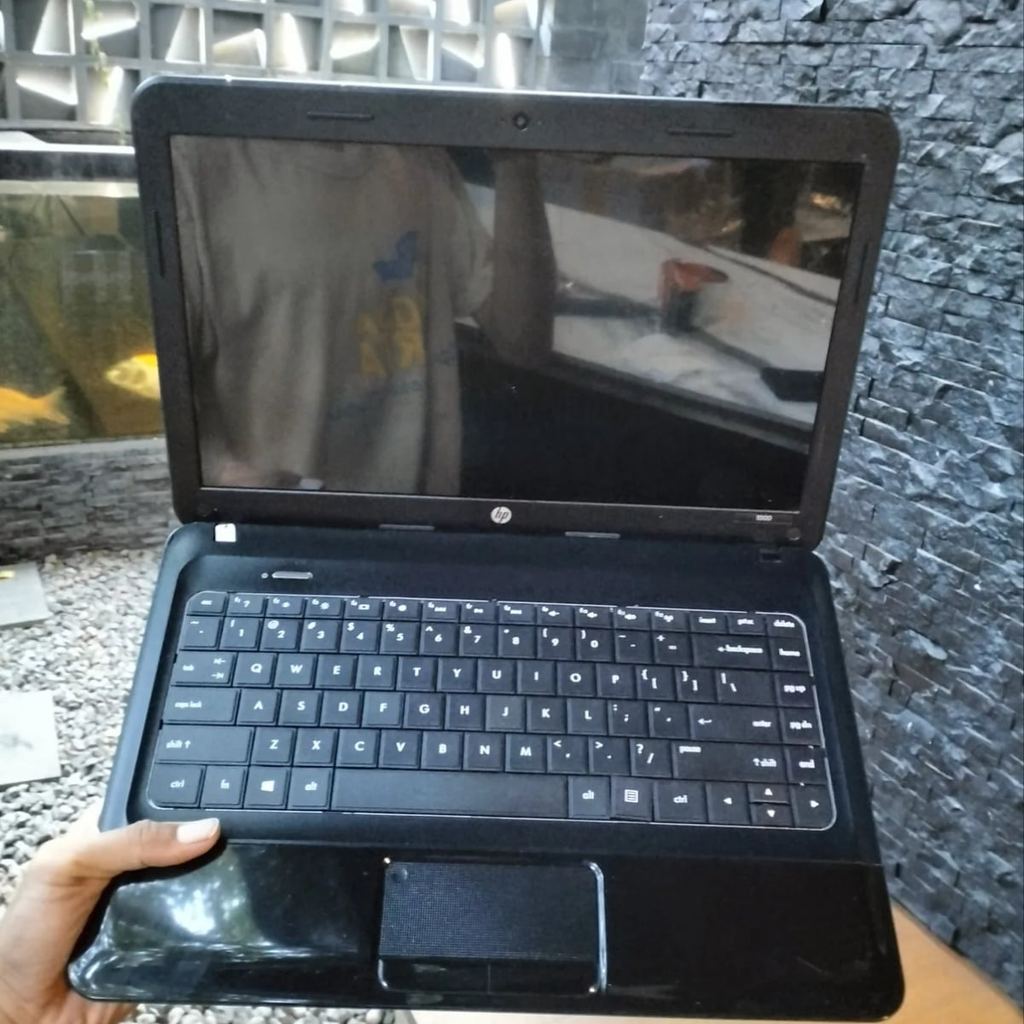 Laptop HP 1000 Notebook PC AMD A4 3330MX RAM 4GB SSD128GB Simple Dan Elegan Second Berkualitas Berga
