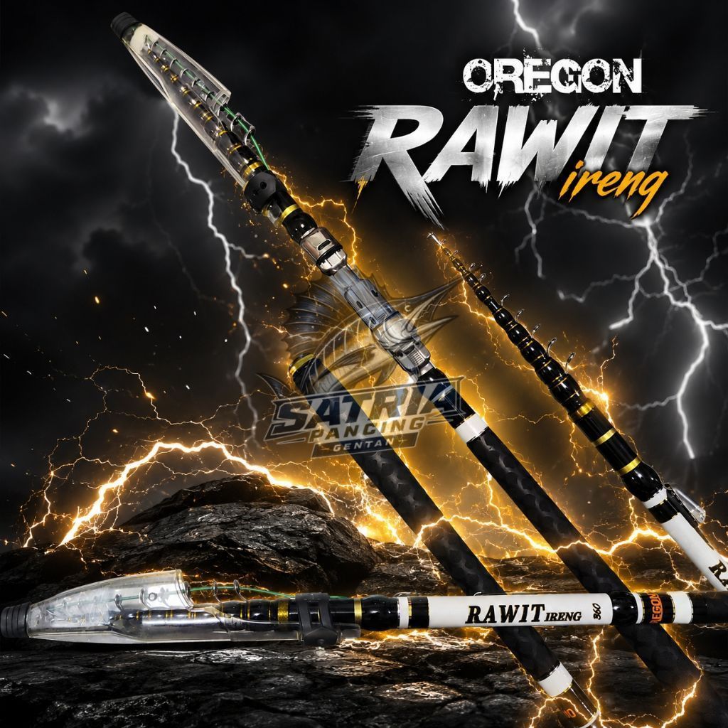 Joran SET Kolong Impor Oregon Rawit Ireng