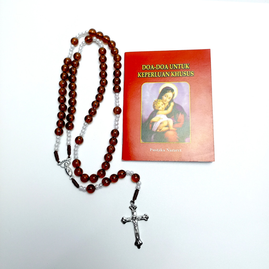 Paket Buku Doa Saku + Rosario / Buku Doa Katolik / Buku Doa Saku/souvenir Rosario Katolik