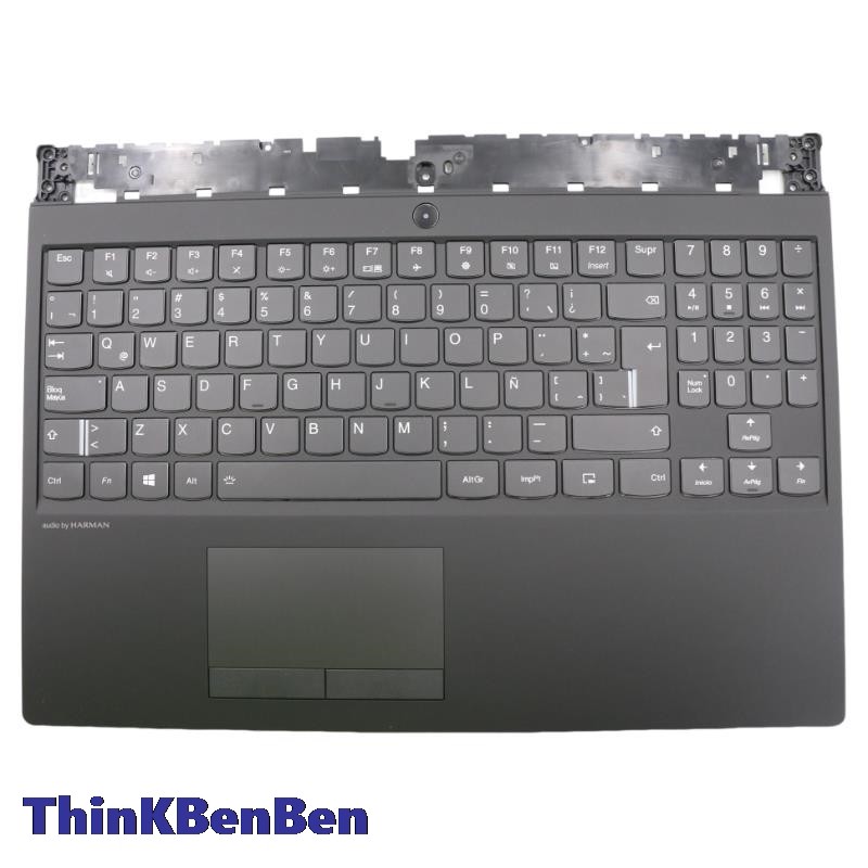 LAS Latin Spanish Black Keyboard Upper Case Palmrest Shell Cover For Lenovo Legion Y530 15 15ICH Y70