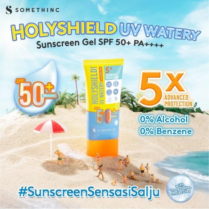 frr_ [Flash Sale] Somethinc Holyshield Uv Watery Sunscreen Gel Spf 50+ Pa++++ - Physical